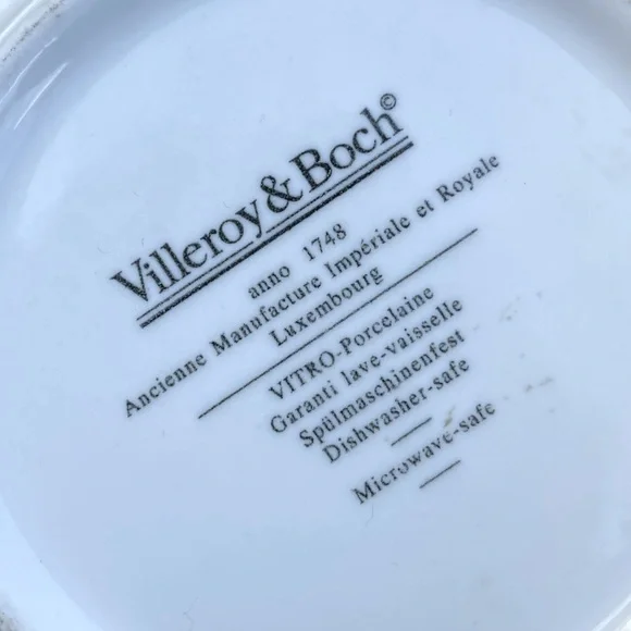 Vintage Villeroy & Boch Village Square Design Naif Trinket Porcelain Candy Box - Picture 10 of 10